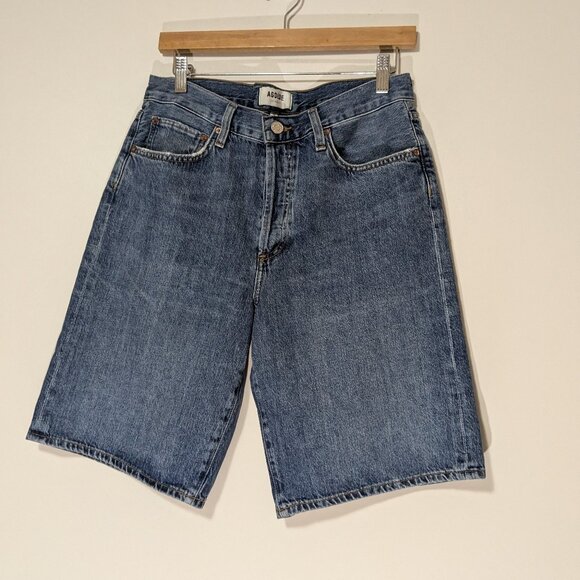 Agolde Blue Jean Shorts - Picture 2 of 11